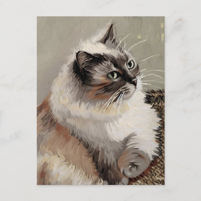 Carte postale Vincent Cat Gogh (Devant)