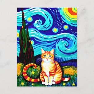 Carte postale Vincent Cat Gogh