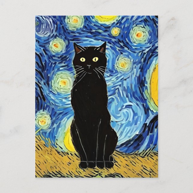 Carte Postale Vincent Cat Gogh (Devant)