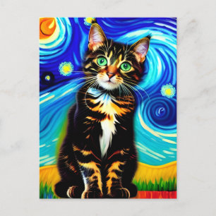 Carte postale Vincent Cat Gogh