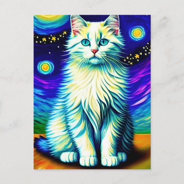 Carte postale Vincent Cat Gogh (Devant)