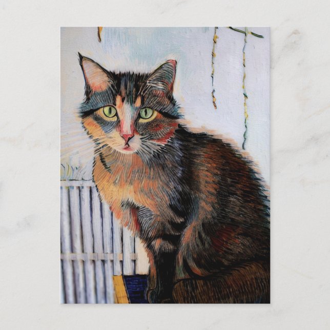 Carte postale Vincent Chat Gogh (Devant)