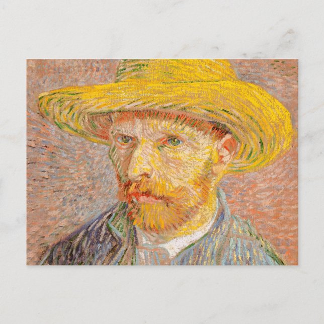 Carte Postale Vincent Van Gogh Auto-portrait peinture impression (Devant)