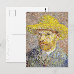 Carte Postale Vincent van Gogh - Autoportrait avec Casquette de 