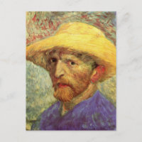 Vincent van Gogh Autoportrait avec Casquette paill