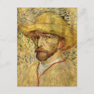 Carte Postale Vincent van Gogh Autoportrait avec Casquette paill