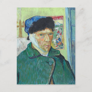 Carte Postale Vincent Van Gogh Autoportrait avec oreille déchiré