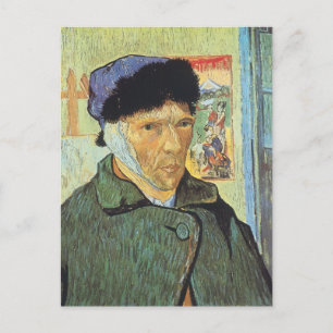 Carte Postale Vincent van Gogh - Autoportrait avec oreille dérob
