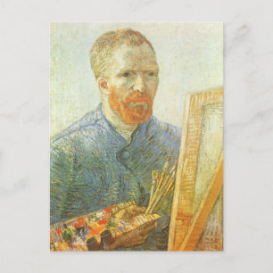 Carte Postale Vincent van Gogh - Autoportrait devant Easel