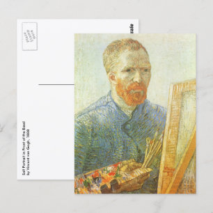 Carte Postale Vincent van Gogh - Autoportrait devant un chevalet