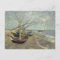 Vincent van Gogh - Bateaux de pêche sur la plage