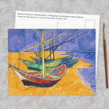 Vincent van Gogh - Bateaux de pêche sur la plage