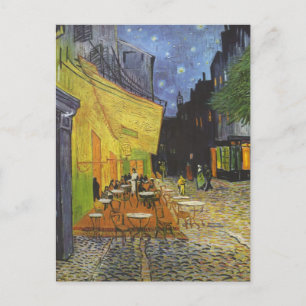 Carte Postale Vincent Van Gogh - Café Terrasse en soirée