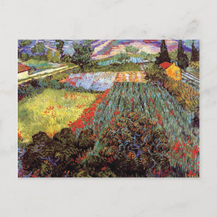 Carte Postale Vincent Van Gogh - Champ aux Coquelicots Beaux-Art