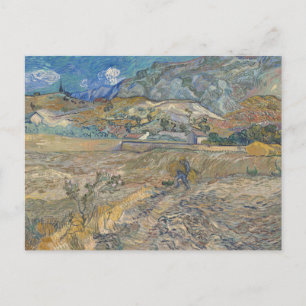 Carte Postale Vincent Van Gogh, Champ clos avec paysan
