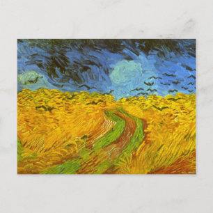 Carte Postale Vincent van Gogh Champ de blé avec corbeaux