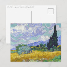 Vincent Van Gogh - Champ de blé avec cyprès