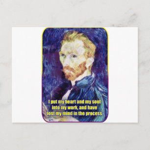 Carte Postale Vincent van Gogh - Citation