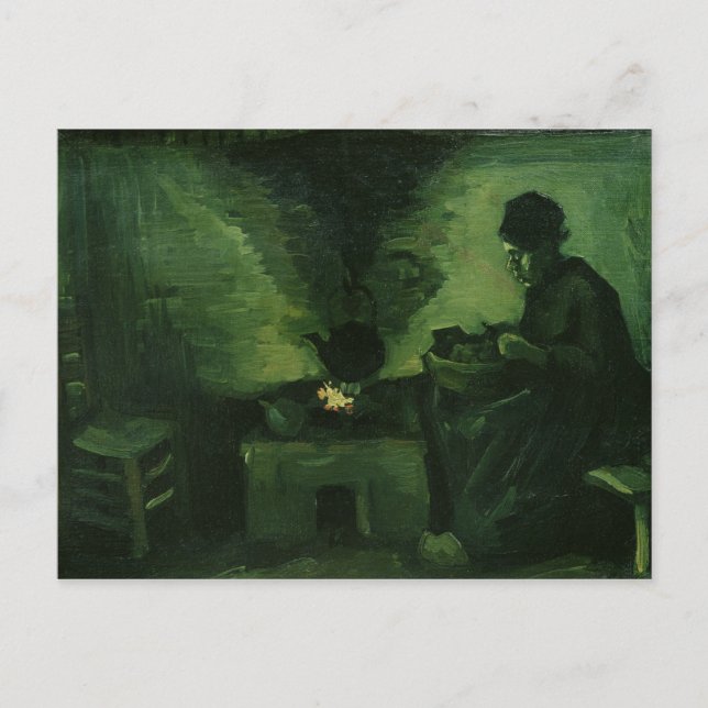 Carte Postale Vincent van Gogh | Femme paysanne au coeur (Devant)