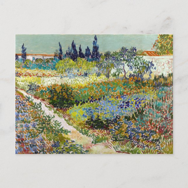 Carte Postale Vincent van Gogh Garden à Arles (Devant)