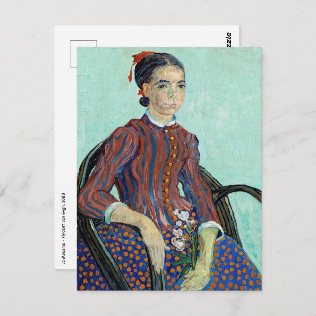 Carte Postale Vincent van Gogh - La Mousmé (Devant / Derrière)