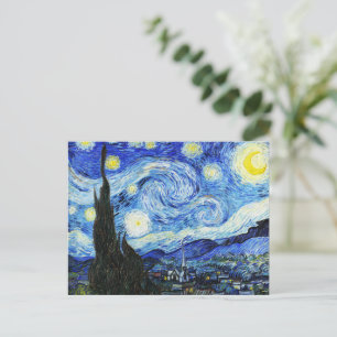 Carte Postale Vincent Van Gogh, La Nuit étoilée peinture