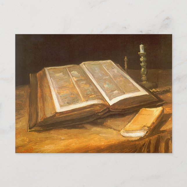 Carte Postale Vincent van Gogh - La vie morte avec la Bible (Devant)