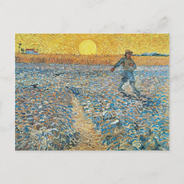 Carte Postale Vincent Van Gogh L'Art Peinture Sower (Devant)