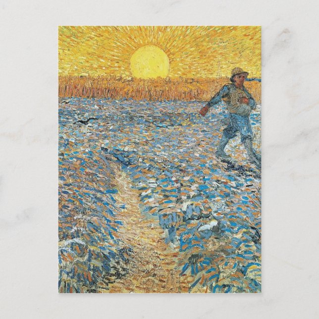 Carte Postale Vincent Van Gogh L'Art Peinture Sower (Devant)