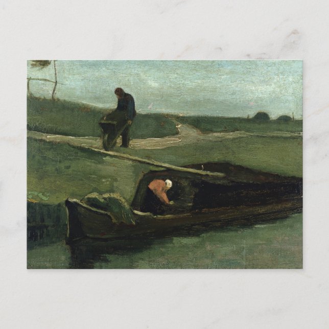 Carte Postale Vincent van Gogh | Le Bateau à tourbe, 1883 (Devant)