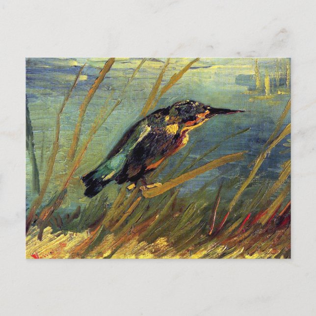 Carte Postale Vincent Van Gogh - Le martin-pêcheur - Oiseau (Devant)
