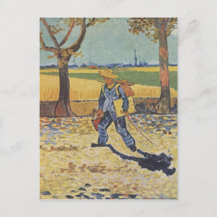 Carte Postale Vincent Van Gogh - Le peintre sur son chemin du tr