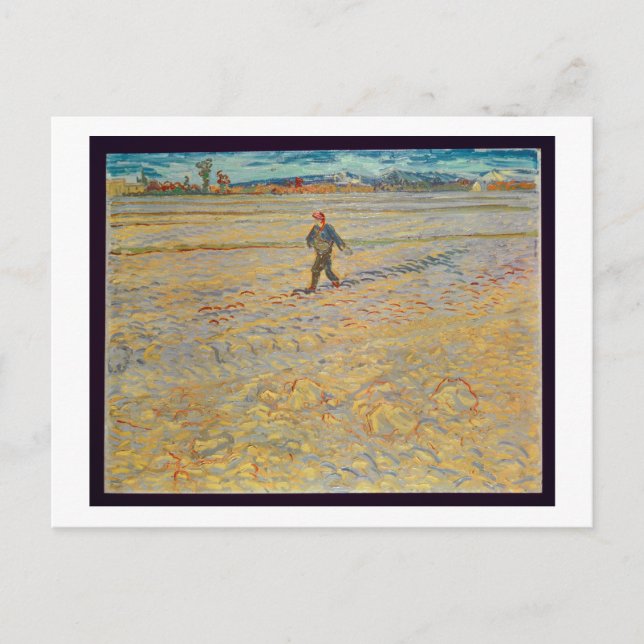 Carte Postale Vincent van Gogh | Le Semeur, 1888 (Devant)