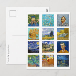 Carte Postale Vincent Van Gogh - Les chefs-d'oeuvre Mosaic