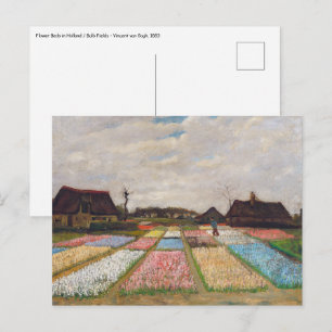 Carte Postale Vincent van Gogh - Lits à fleurs en Hollande