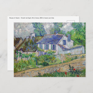 Carte Postale Vincent van Gogh - Maisons à Auvers