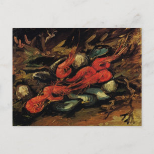 Carte Postale Vincent van Gogh - Nature morte Moules et Crevette