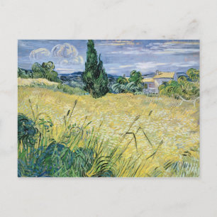 Carte Postale Vincent van Gogh Paysage avec maïs vert, 1889