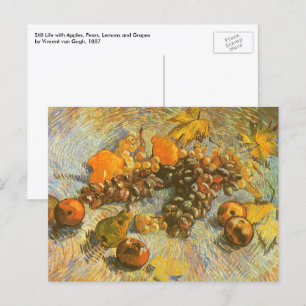 Carte Postale Vincent van Gogh - Pommes, poires, citrons, raisin