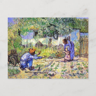 Carte Postale Vincent Van Gogh - Premiers pas - Art Fête des pèr