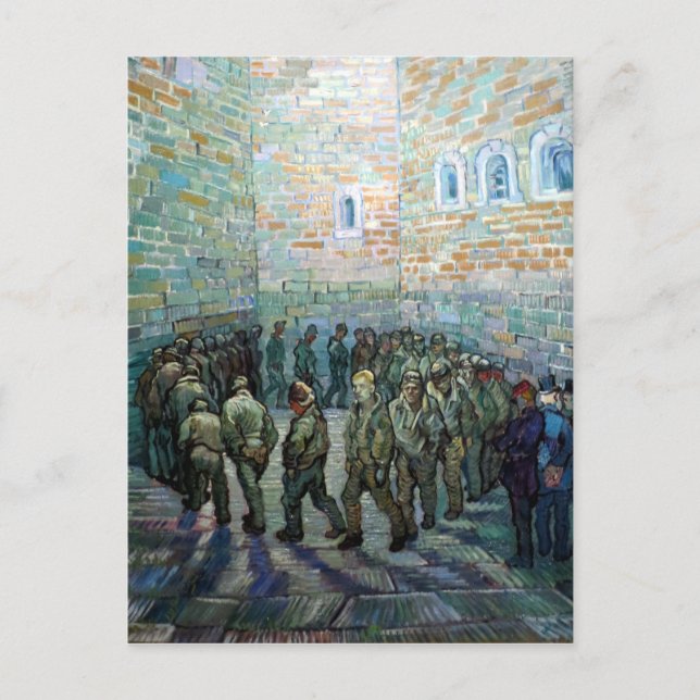 Carte Postale Vincent van Gogh Prisonniers en exercice (après Do (Devant)