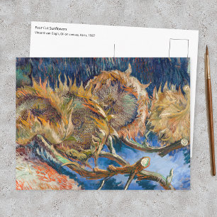 Carte Postale Vincent van Gogh - Quatre Tournesols Coupés