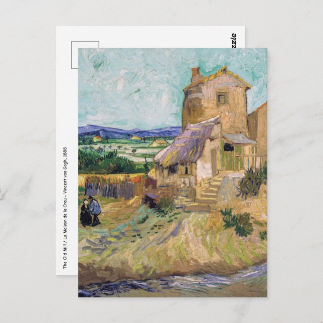 Carte Postale Vincent van Gogh - The Old Mill (Devant / Derrière)