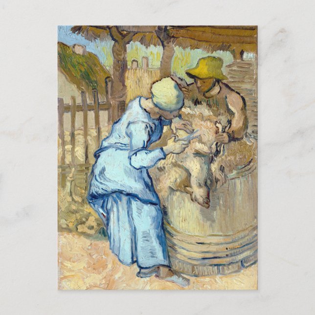 Carte Postale Vincent van Gogh The Sheep-Shearer (Devant)