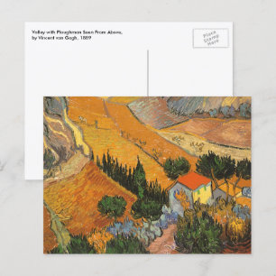 Carte Postale Vincent van Gogh - Vallée avec laboureur