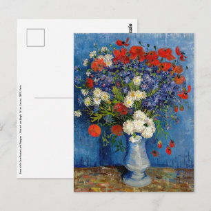 Carte Postale Vincent van Gogh - Vase avec Cornflowers & Poppies