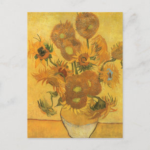 Carte Postale Vincent van Gogh - Vase avec quinze tournesols