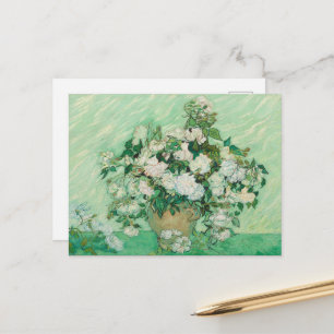 Carte Postale Vincent Van Gogh, Vase de Roses, Roses dans le Vas