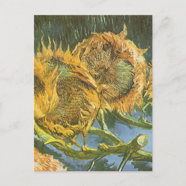 Carte Postale Vincent van Gogh - Vie morte : Quatre tournesols c (Devant)
