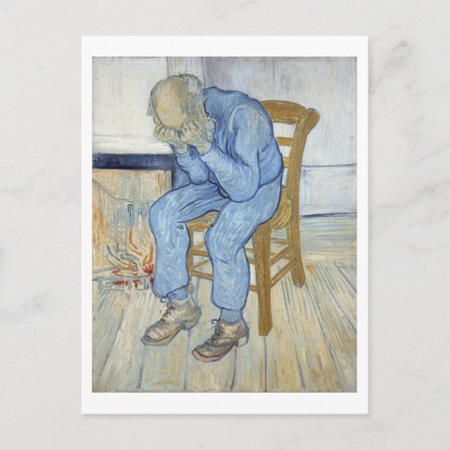 Carte Postale Vincent van Gogh | Vieil Homme dans le Chagrin  (Devant)